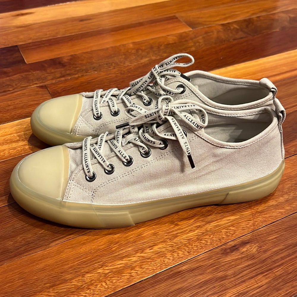 ⭐️ ALL SAINTS Jaxon Canvas Low Top Sneakers Size 12